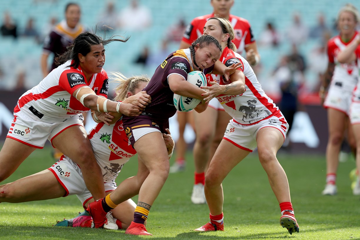 2019 NRLW grand final, Brisbane Broncos v St George Illawarra Dragons ...