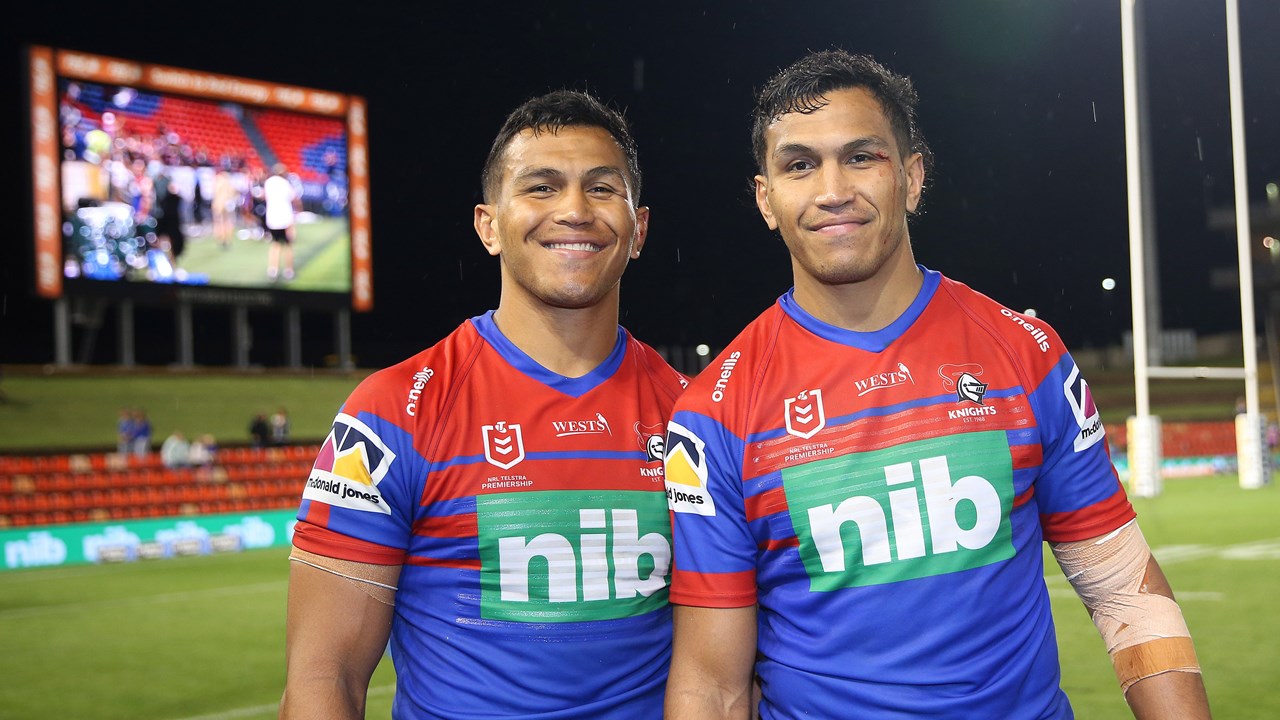 NRL 2020: Newcastle Knights, Jacob Saifiti wants to play with brother  Daniel his whole career | NRL.com