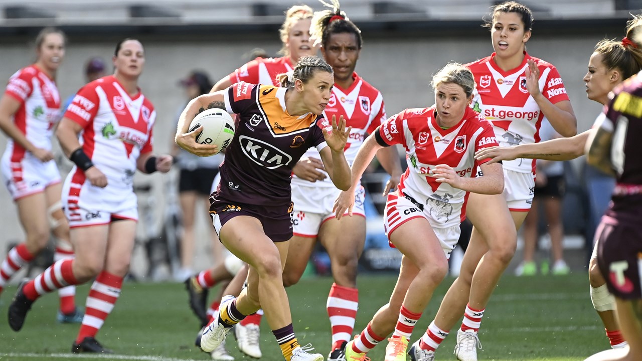 Brisbane Broncos rugby league flyer Julia Robinson talks about her  development ahead of the NRLW season