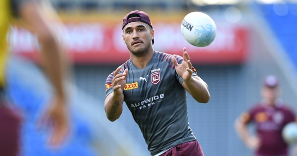 Country Of Origin Queensland Maroons Game Iii Team Kalyn Ponga Valentine Holmes Harry Grant