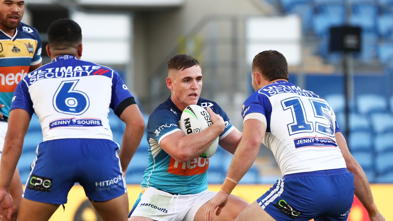 Nrl 2021 Aj Brimson Stars Gold Coast Titans Outlast Canterbury Bulldogs Match Report Nrl