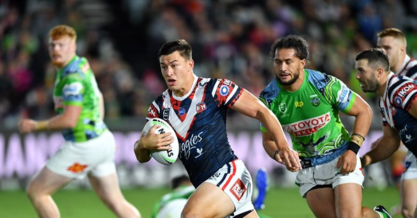 NRL 2021, Sydney Roosters, Canberra Raiders, Joseph Suaalii, Joey Manu ...