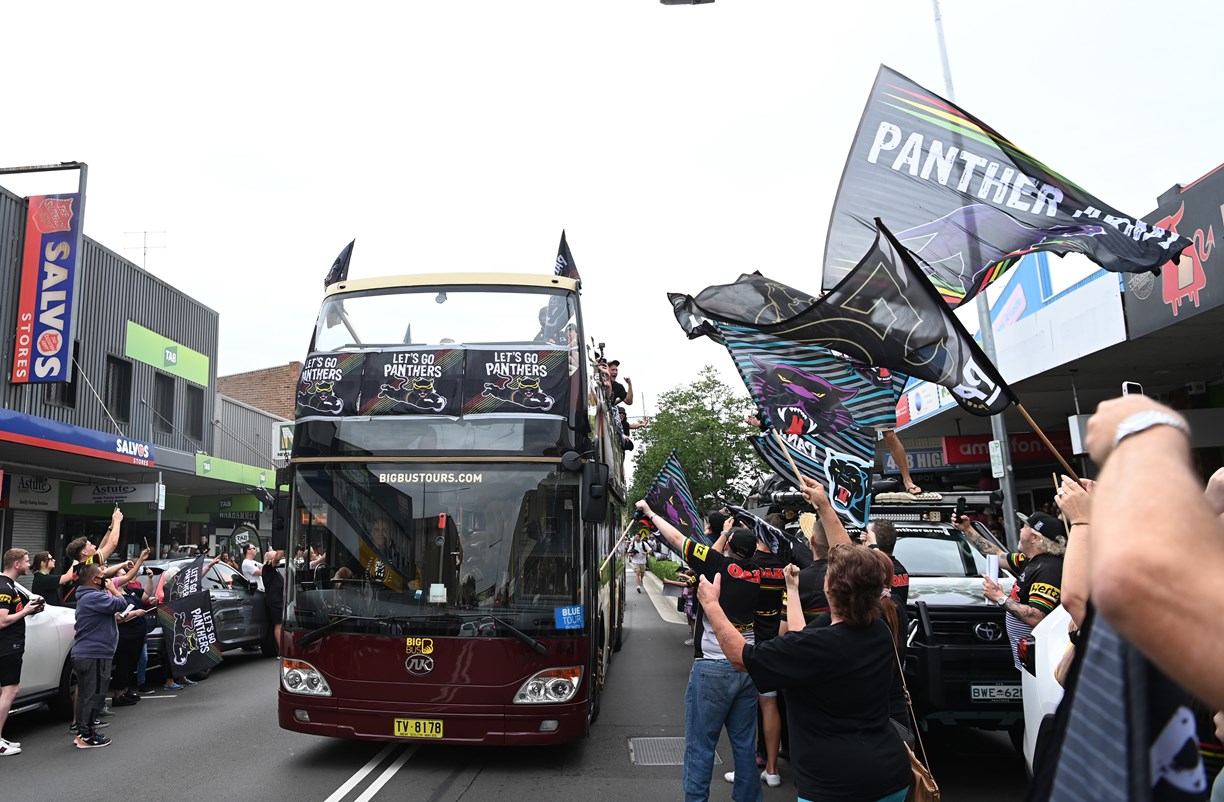 NRL 2021 Penrith Panthers, premiership parade, gallery