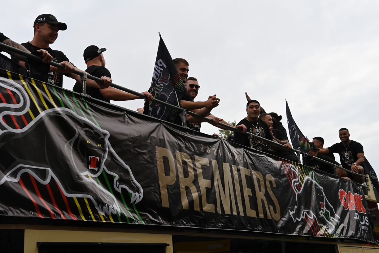 NRL 2021 Penrith Panthers, premiership parade, gallery