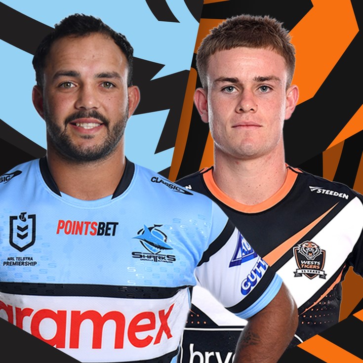 Sharks v Wests Tigers: Hynes, Talakai out; Lobb in for Olam