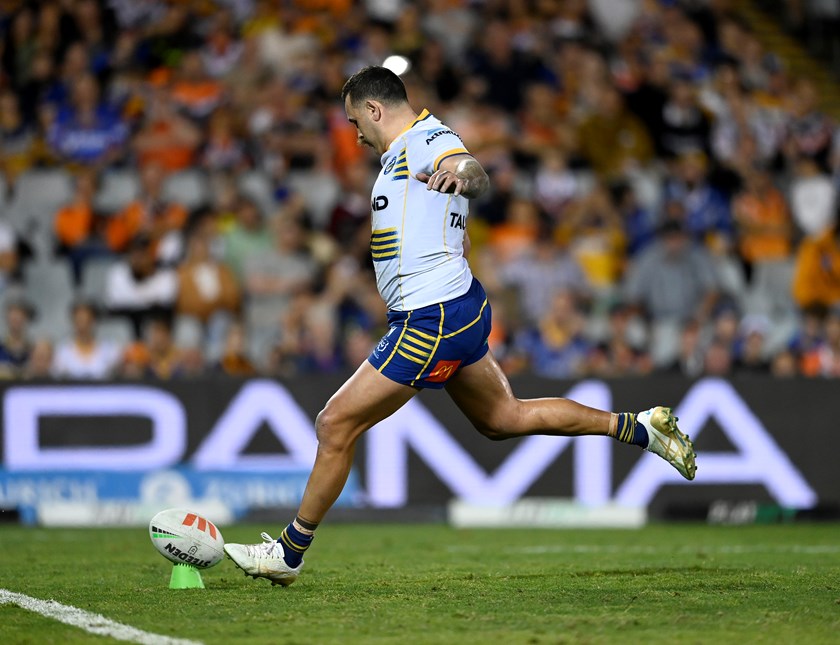 Reagan Campbell-Gillard was given a kick for goal as the Eels avoided the wooden spoon in emphatic style.