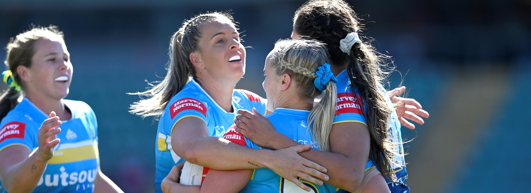 NRL 2024 NRLW, Gold Coast Titans, Lauren Brown, Emily Bass, rugby