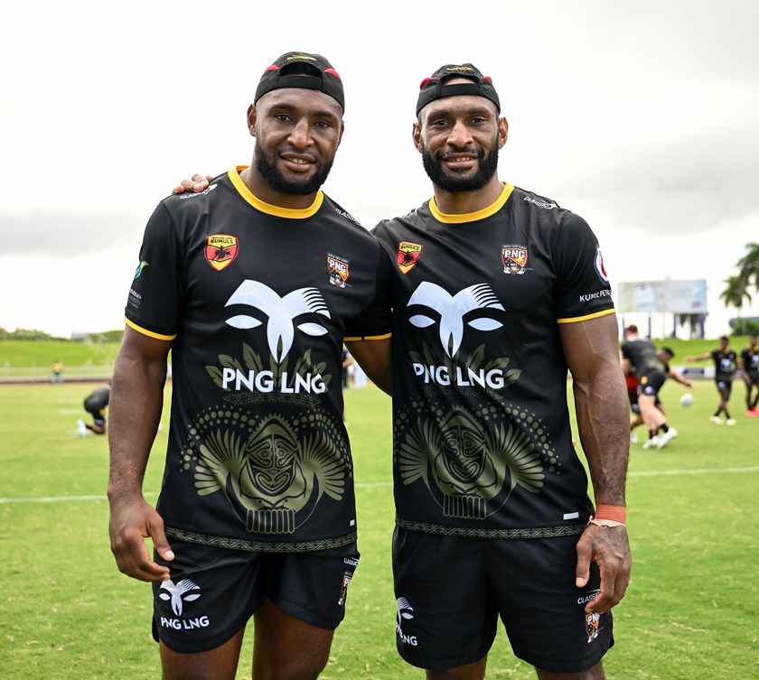 Kumuls centre Rodrick Tai has been a mentor for Test debutant Robert Mathias.