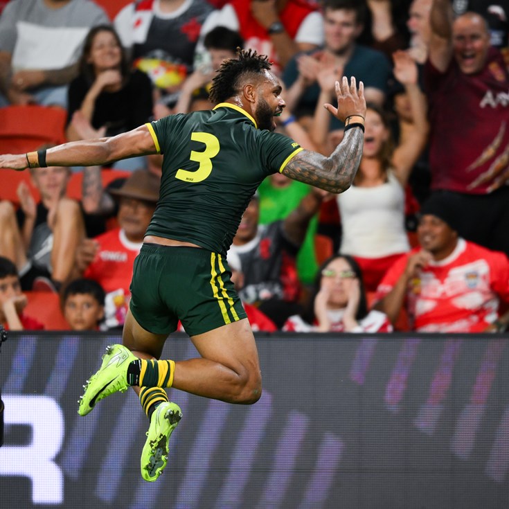 Kangaroos launch new era with tough win over Tonga