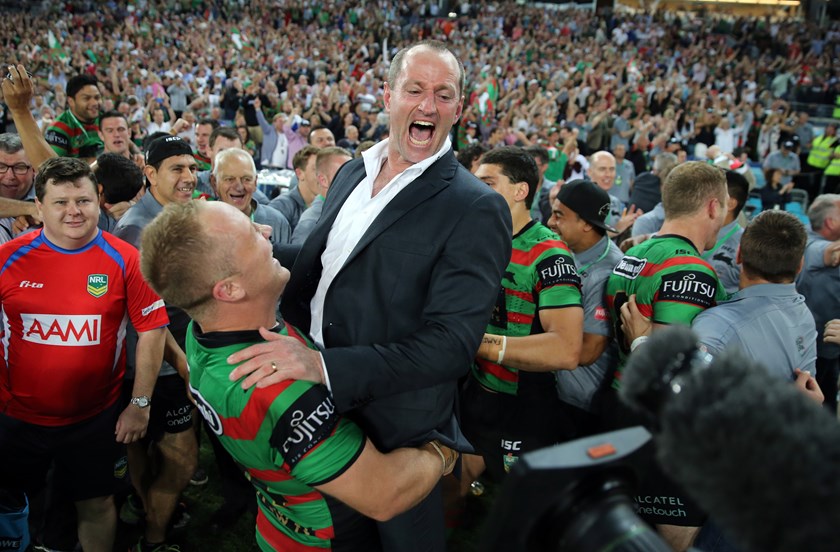 Michael Maguire oversaw the end of a 43-year premiership drought with South Sydney in 2014.