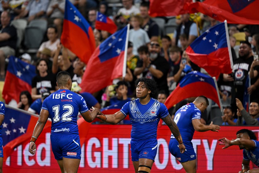 Samoa star Brian To'o has been in top form this season. 