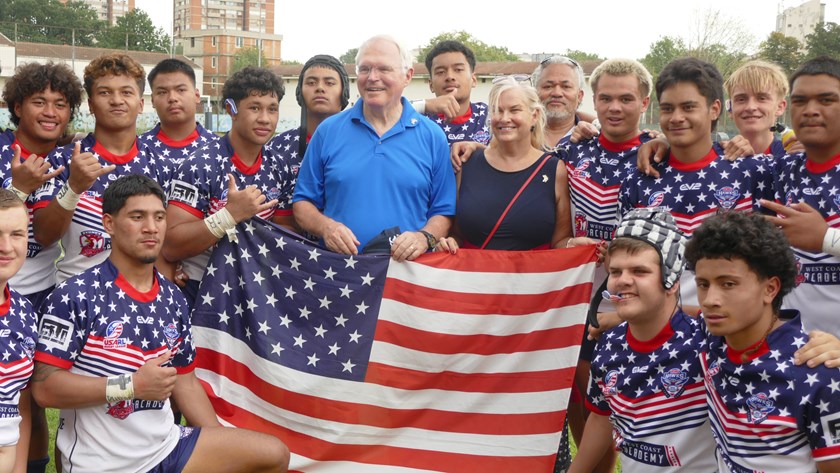United States ambassador to Serbia, Chris Hill, supported the USA youth team at the U19s European Championships.