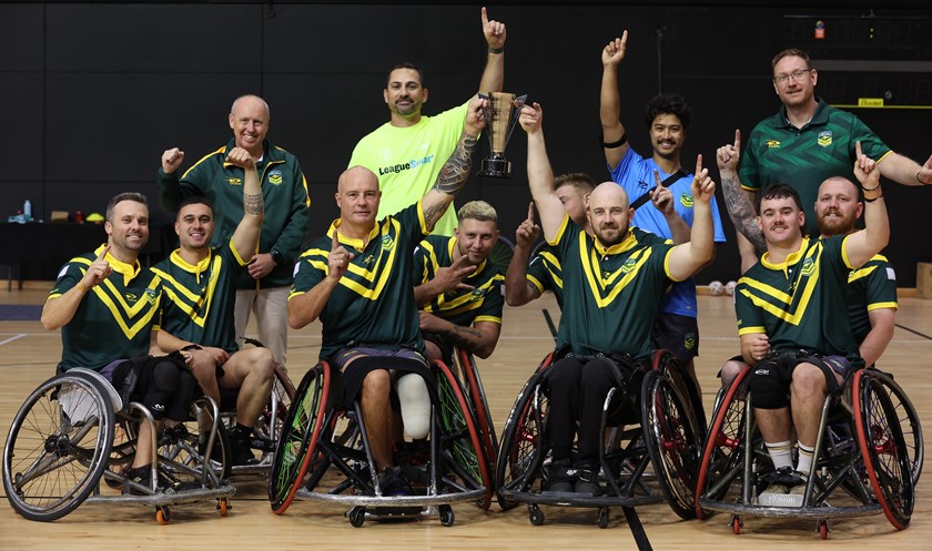 The Wheelaroos played the Wheel Kiwis in the first trans-Tasman wheelchair series