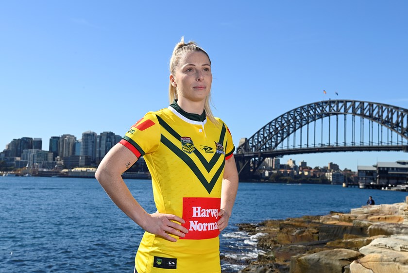 Jillaroos five-eighth Tarryn Aiken is hoping to be a part of Australia's 2026 World Cup campaign.